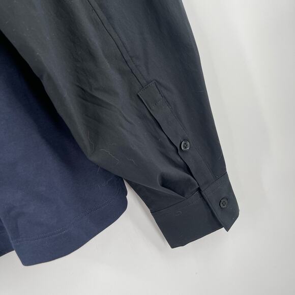 ATHLETA Top Size Small Harlow Hybrid Navy Black Athleisure Casual Work Office - Picture 11 of 15